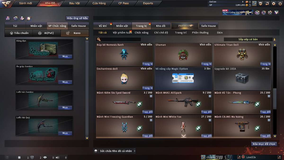 shop acc cf uy tin gia re